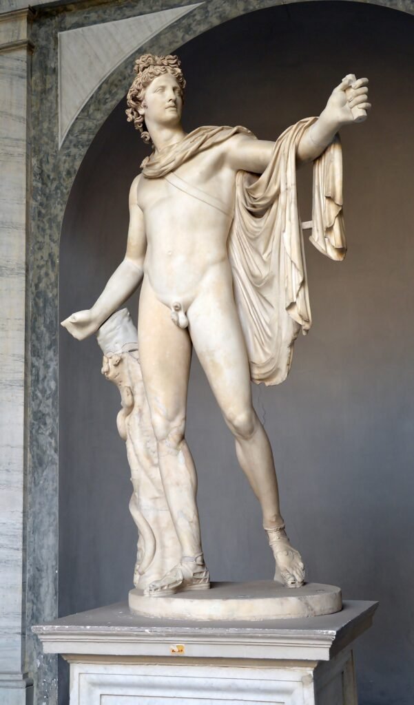 Apolo de Belvedere, escultura clu00e1sica griega en mu00e1rmol